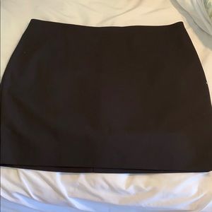 Express black mini skirt with zipper